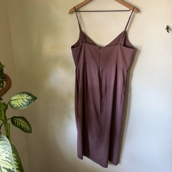 Lulus | Reinette Mauve Purple Midi Dress - Picture 6 of 7
